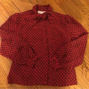 Vintage Tie Blouse